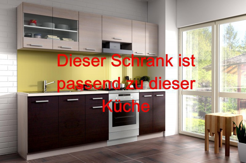 Küchen hängeschrank 30 cm für modell „mary 240 eiche chamonix hell ...