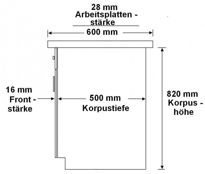 {Küchen unterschrank schwarz
28} Küchen Unterschrank 80 cm für das Modell „Omega 240 Schwarz + ... | {Küchen unterschrank schwarz
28}